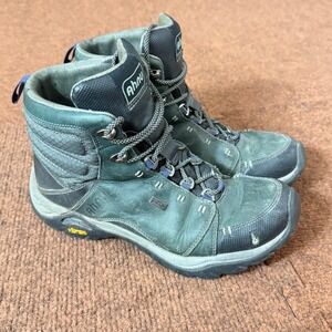 C+ Ahnu Montara Waterproof Hiking Boots Womens 6.5 Green Vibram eVent 1014334MRG